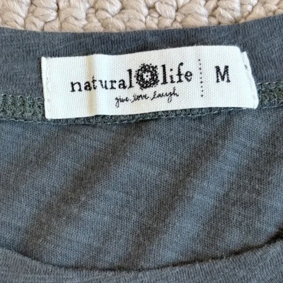 NATURAL LIFE | Life is a Canvas Maxi T-shirt Dress, Medium, Cotton, Peace - Picture 5 of 16